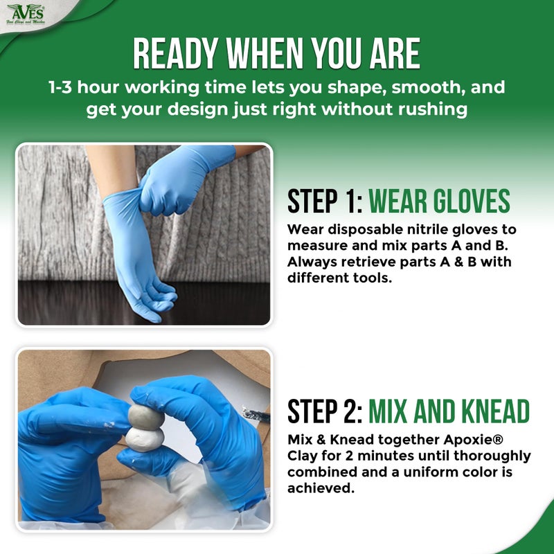 Aves Apoxie Clay - 2 Part Self Hardening Modeling Clay - 1 Pound White - Image 3